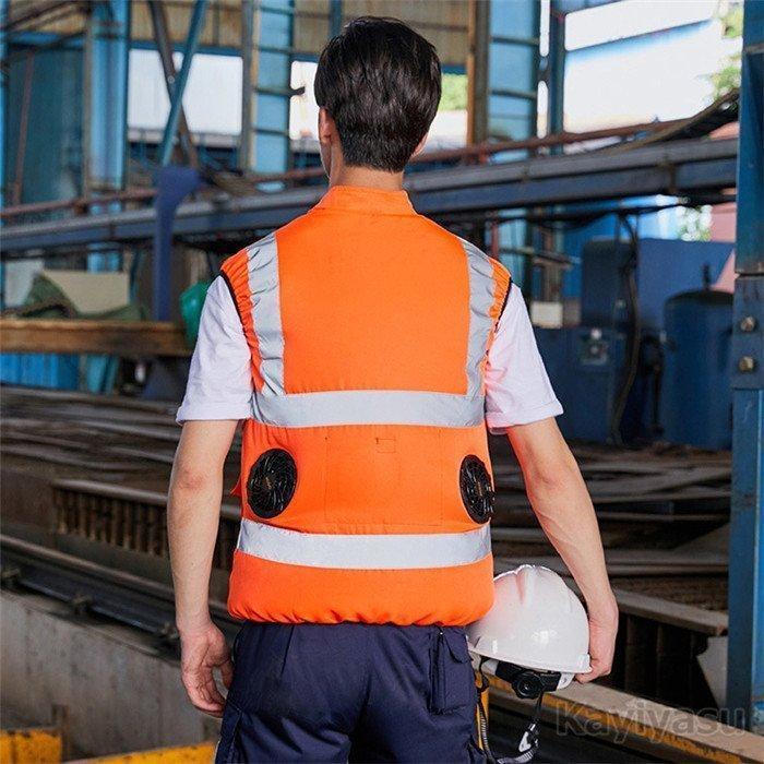 最大68%OFFクーポン最大68%OFFクーポン光反射ライン付き空調ベスト 2個