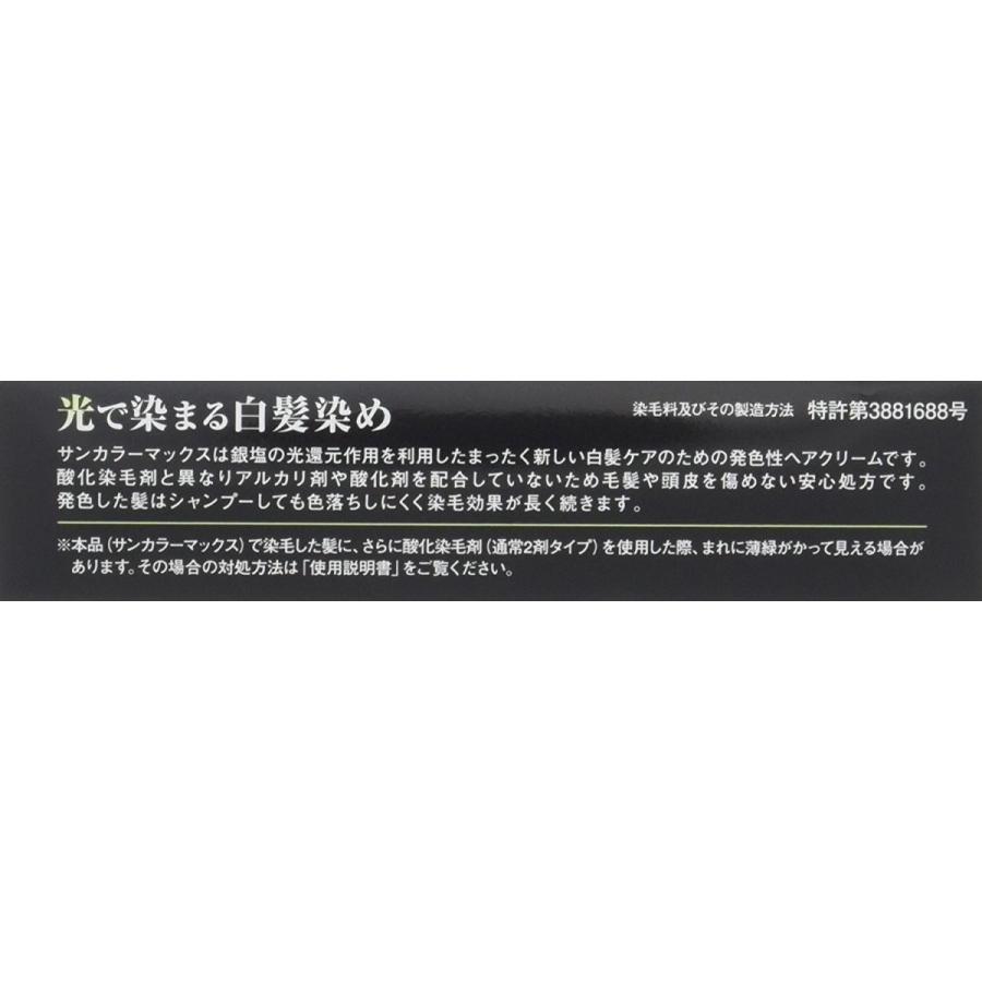 白髪染め サンカラーマックス ブラック 75g×3本セット 75g クリーム 主