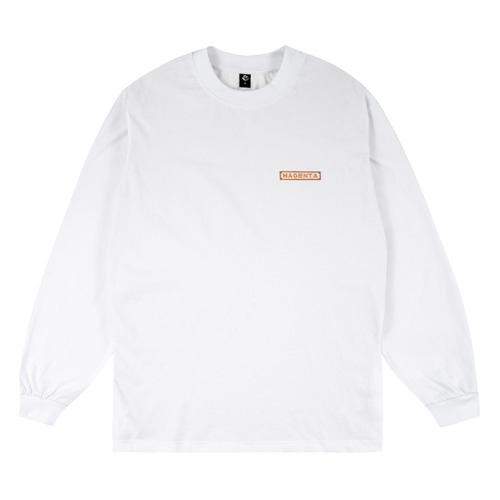 MAGENTA SKATEBOARDS マジェンタ MOSAIC L/S TEE WHITE M 長袖Tシャツ ロンTEE｜hester｜03