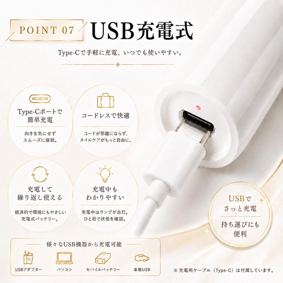 ネイルライト LED スタンド付き ジェルネイル ペン型 UVライト 硬化