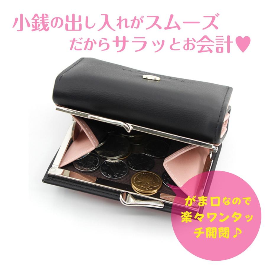 財布 レディース 二つ折り 三つ折り がま口 ハートチャーム 使いやすい 小銭入れ コンパクト 小さめ かわいい 安い ミニ財布 30代 40代 Wallet 10 Heureux 通販 Yahoo ショッピング