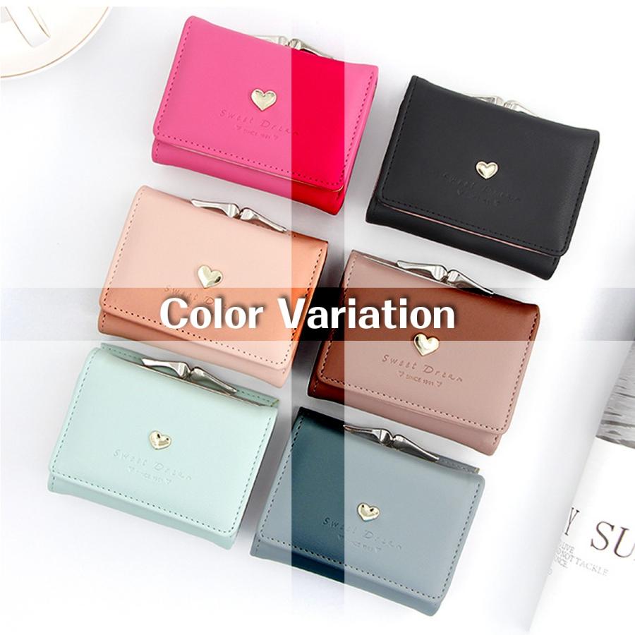 かわいい 財布 レディース 二つ折り 三つ折り がま口 ハートチャーム 使いやすい 小銭入れ コンパクト 小さめ かわいい 安い ミニ財布 30代 40代 Aynaelda Com