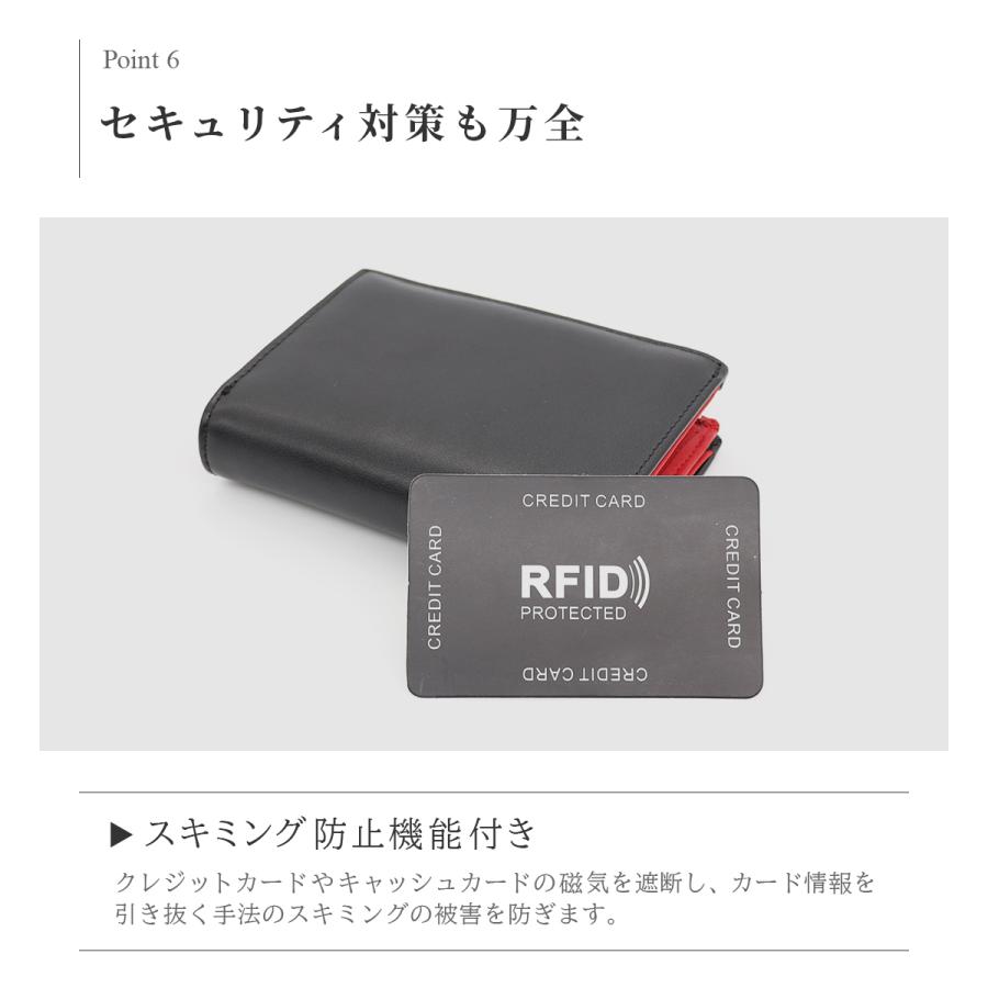 財布 メンズ 本革 二つ折り ラウンドファスナー L字 小銭入れあり