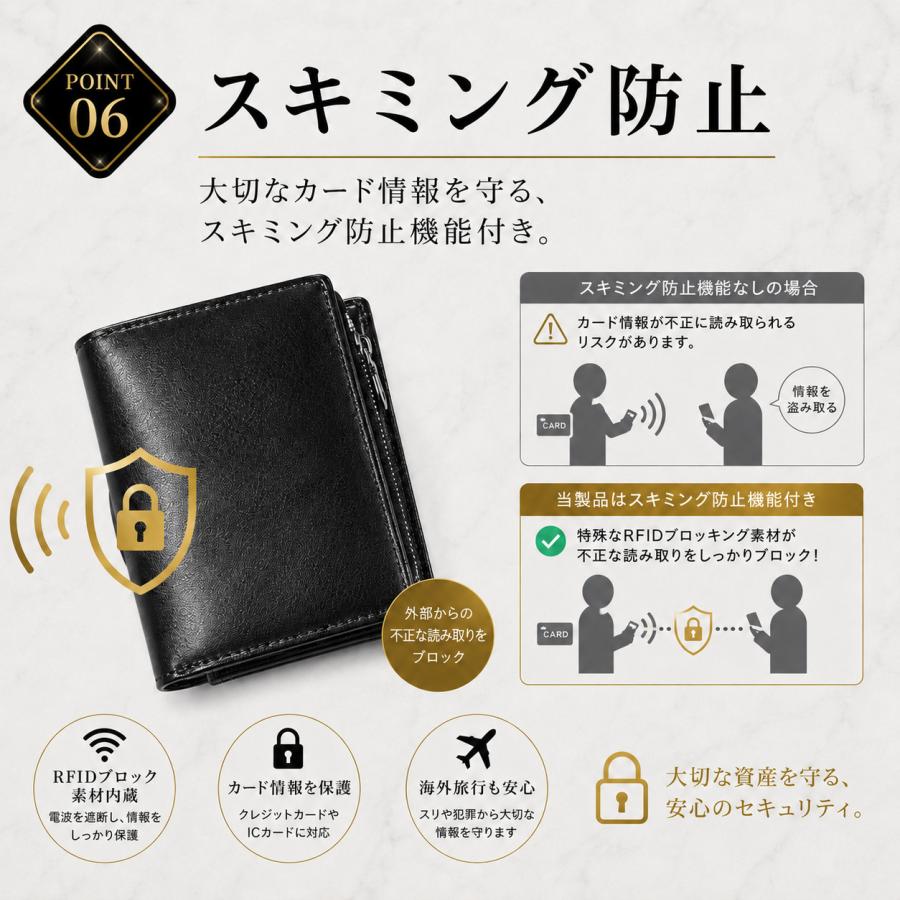 財布 メンズ 本革 二つ折り ラウンドファスナー L字 小銭入れあり