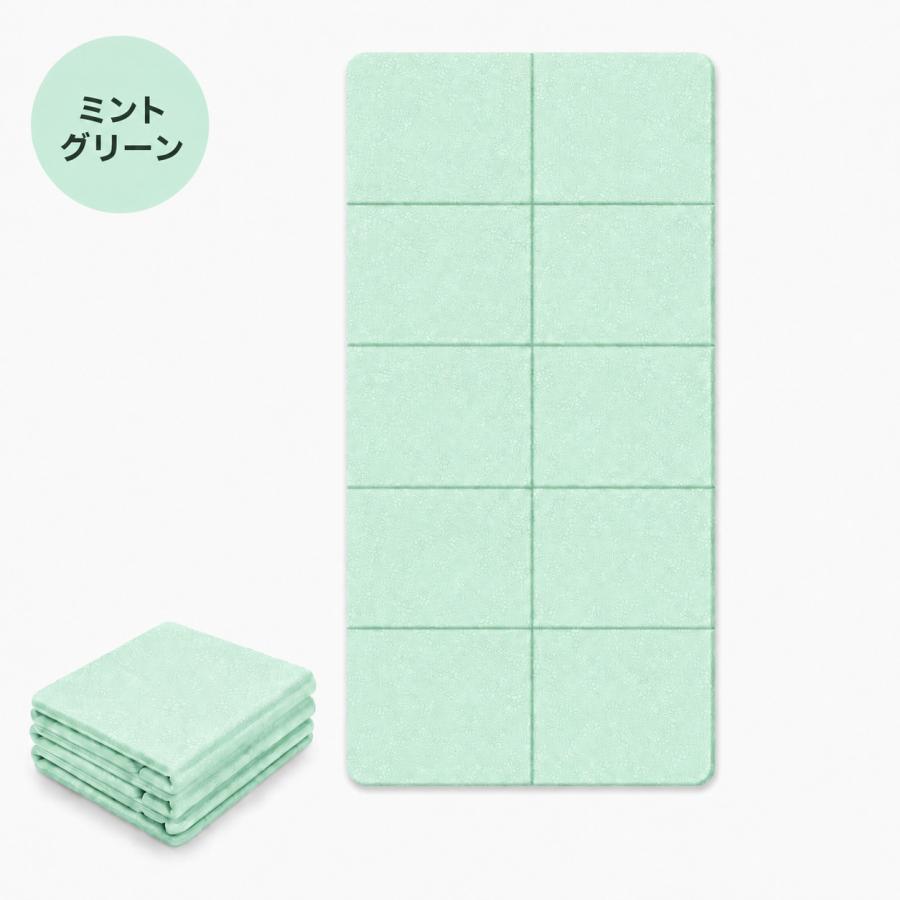 SUKALA ヨガマット ミントグリーン ヨガマット 折りたたみ 厚さ6mm 8mm 収納袋付き 183×61cm TPE 滑り止め
