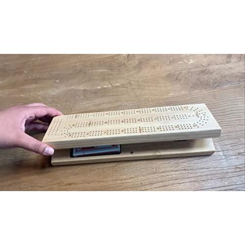 特価品コーナー [ウィゲ-ム]WE Games Cabinet Cribbage Set Solid Wood Continuous 3 Track Board wi