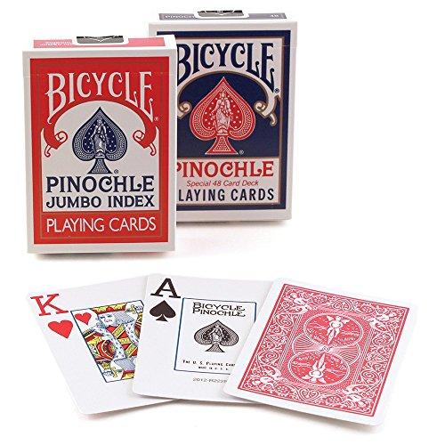 Bicycle Pinochle Jumbo Index Playing Cards: 12 Decks of Bicycle Pinochle Pl