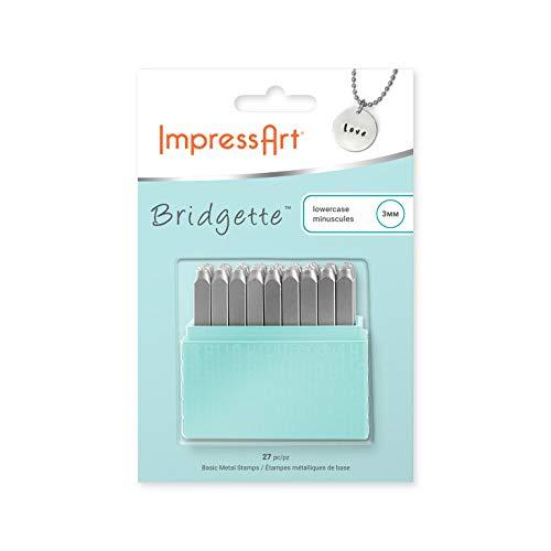 ImpressArt- Basic Bridgette Lowercase Letter Metal Stamp Set by