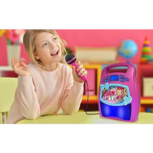 ベストセラー eKids JoJo Siwa Bluetooth Portable MP3 Karaoke Machine for Girls Player Lig