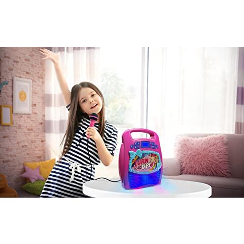 ベストセラー eKids JoJo Siwa Bluetooth Portable MP3 Karaoke Machine for Girls Player Lig