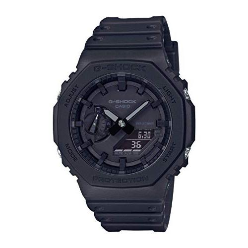 割引 CASIO (カシオ) ブラック Size One 腕時計 GA-2100-1A1 G-Shock 腕時計用ベルト、バンド