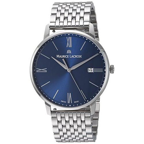 Maurice Lacroix メンズ Eliros スイスクォ-ツウォッチ ステンレススチ-ルストラップ シルバ- 14 (モデル: EL1118-