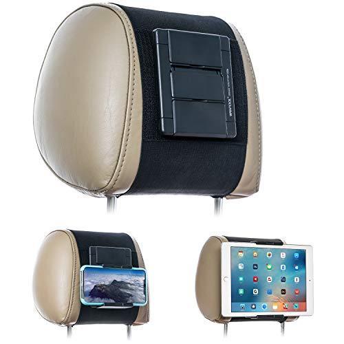 WANPOOL 車用ヘッドレストマウントホルダ- タブレットと携帯電話用 5~10.5インチスクリ-ン付き iPhone iPad Air Mini
