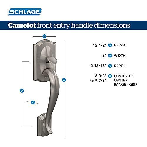 直営公式 キャメロットフロントエントリハンドルGeorgian内部ノブ(Aged Bronze) fe285 Cam 716 GEO