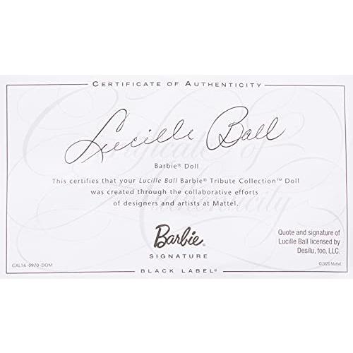 Barbie Tribute Collection Lucille Ball Doll， Wearing Blue Dress & Lace Jack Barbie Tribute Collection Lucille Ball Doll， Wearing Blue Dress Lace