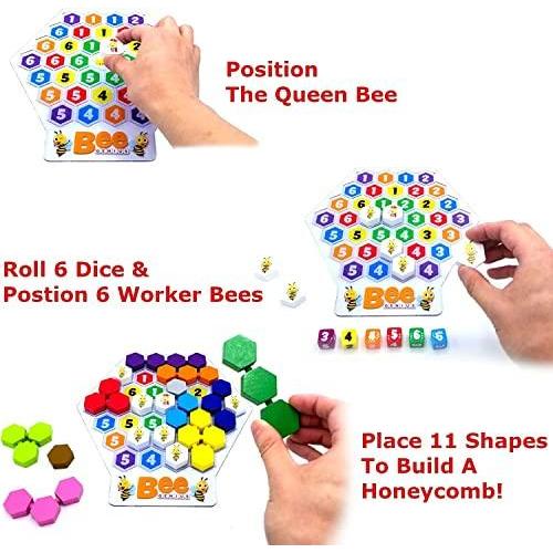 驚きの安さ MUKIKIM Bee Genius ー Award Winner Puzzle Family Board Game for Ages 3+ Kids