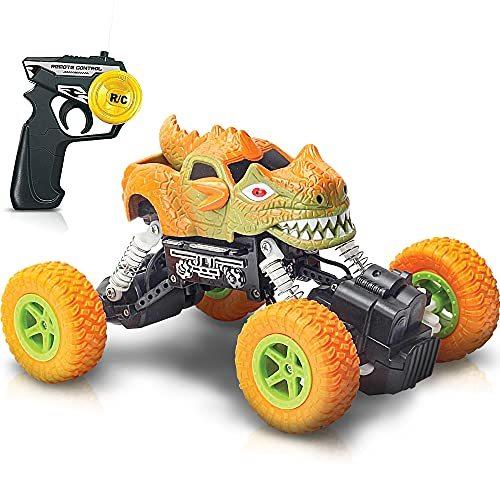 ArtCreativity 7.25” Remote Control Dinosaur Monster Truck Dino RC Toy Car |