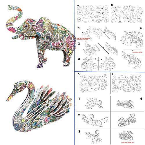 Ddmy 3d塗り絵パズルセット Diy アート クラフト 女の子 男の子向け 創造性キット 子供と大人の理想的なギフト Stem教育組み立て Ys Hexfrogs 通販 Yahoo ショッピング