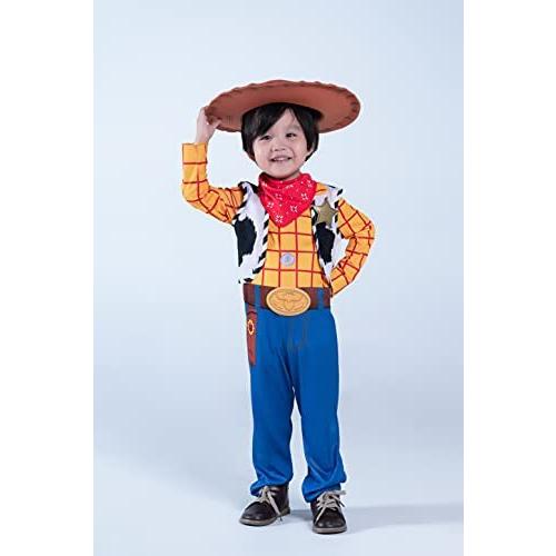 超可爱の ディズニー トイ ストーリー4 ウッディ コスプレ キッズ 95 110cm 黄 1006m 電子玩具 Worldclass Ge