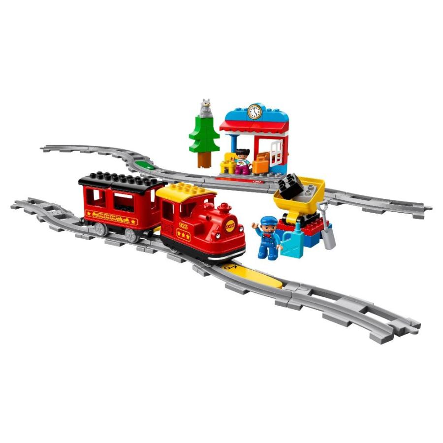 定休日以外毎日出荷中 レゴ デュプロ 蒸気機関車 10874 リモートコントロール ビルディングブロックセット 幼児の学習 教育 誕生日ギフト (59ピース)