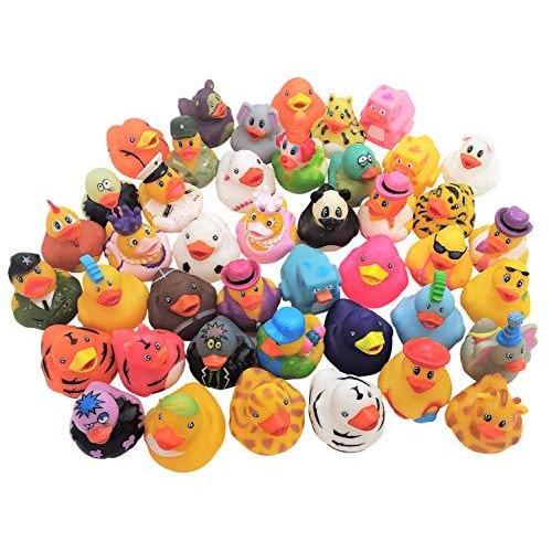 Zugar Land 50 カラフルなゴム製アヒル (2インチ) アヒル アヒル