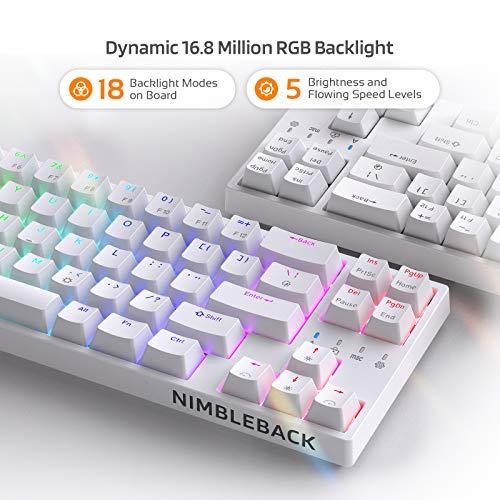 定価から3０％オフ LTC NB681 Nimbleback Wired 65% Mechanical Keyboard， RGB Backlit UltraーCompa