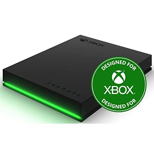 【2021春夏新色】 2TB Xbox ゲームドライブ Seagate 外付けハードドライブ LED グリーン ブラック 1 Gen 3.2 USB ー HDD ポータブル その他PCパーツ