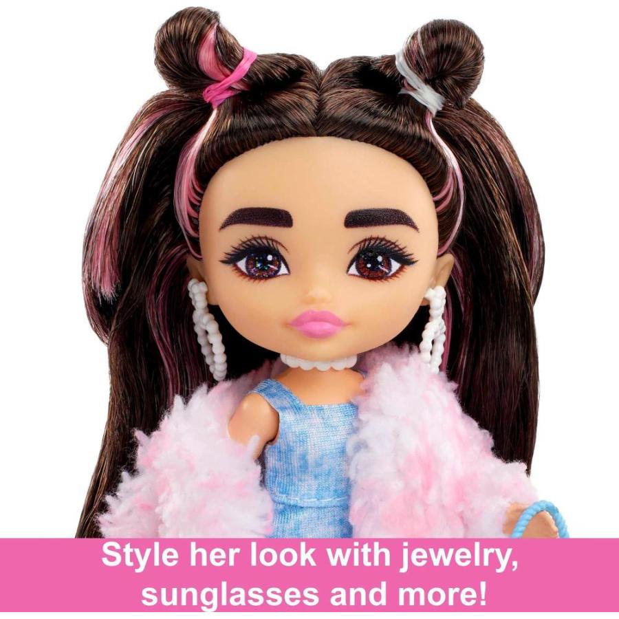 バービー Barbie Extra Minis Doll & Accessories with Brunette Hair