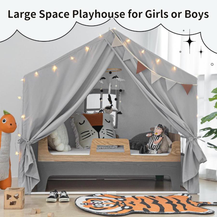 【SALE開催中】 Kids Play Tent， Razee Large Playhouse Tent Indoor， Play House Kids Tent Cas