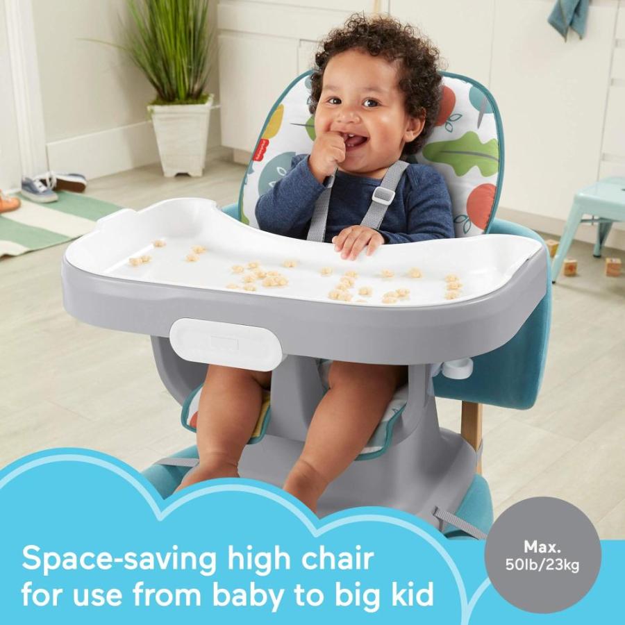 数量は多 FISHERーPRICE BABY SpaceSaver Simple Clean High Chair Baby to Toddler Portab