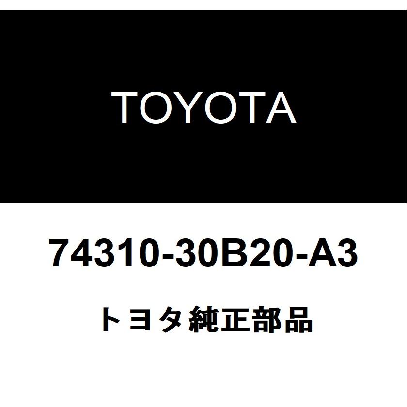 トヨタ（TOYOTA） トヨタ純正 バイザASSY RH 74310-30B20-A3