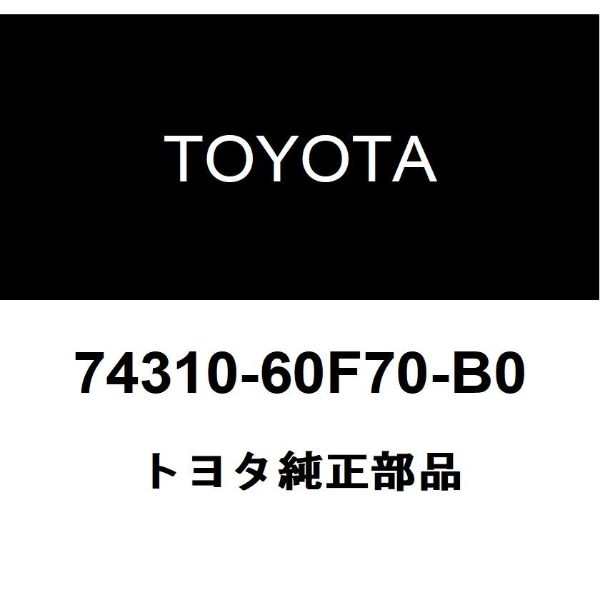 トヨタ（TOYOTA） トヨタ純正 バイザASSY RH 74310-60F70-B0