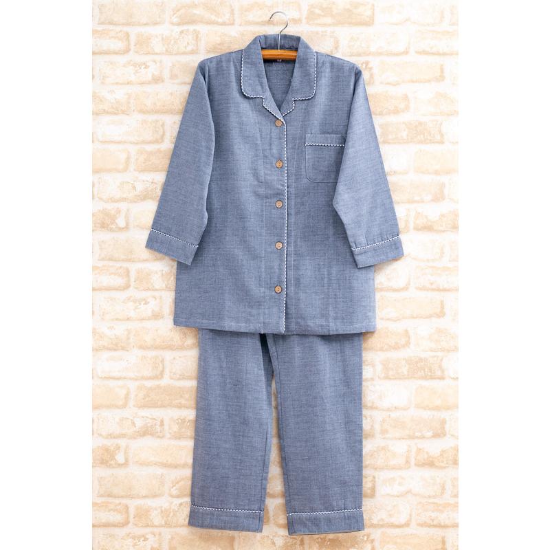 パジャマ ペア 長袖 春 秋 ダブルガーゼ 肌に優しい綿100 S M L Ll 3l 結婚祝い 父の日 母の日 カップル お揃い ブライダルギフト 記念 プレゼント 部屋着の時間 通販 Yahoo ショッピング