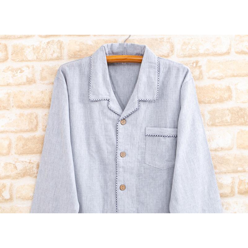 パジャマ ペア 長袖 春 秋 ダブルガーゼ 肌に優しい綿100 S M L Ll 3l 結婚祝い 父の日 母の日 カップル お揃い ブライダルギフト 記念 プレゼント 部屋着の時間 通販 Yahoo ショッピング