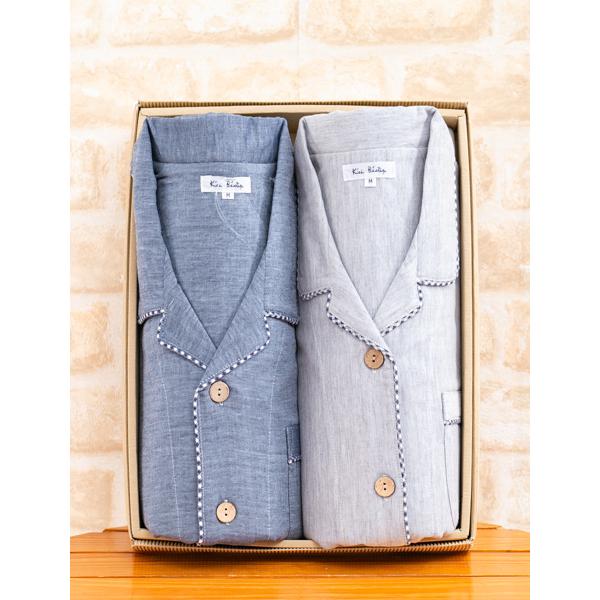 パジャマ ペア 長袖 春 秋 ダブルガーゼ 肌に優しい綿100 S M L Ll 3l 結婚祝い 父の日 母の日 カップル お揃い ブライダルギフト 記念 プレゼント 部屋着の時間 通販 Yahoo ショッピング