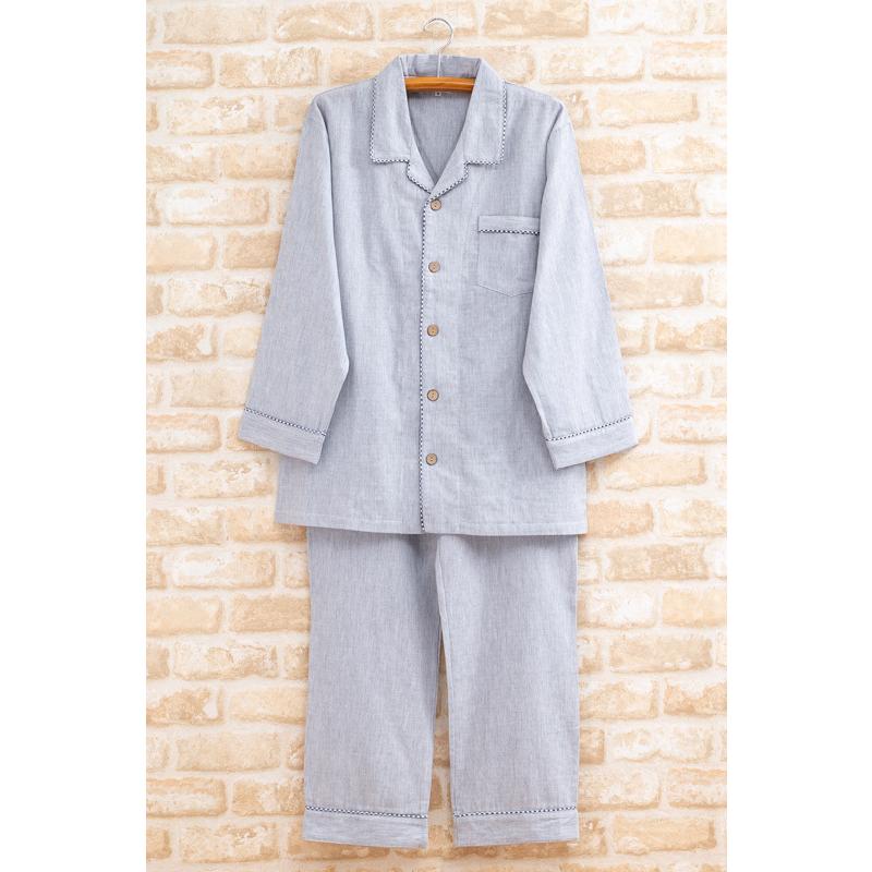 パジャマ ペア 長袖 春 秋 ダブルガーゼ 肌に優しい綿100 S M L Ll 3l 結婚祝い 父の日 母の日 カップル お揃い ブライダルギフト 記念 プレゼント 部屋着の時間 通販 Yahoo ショッピング