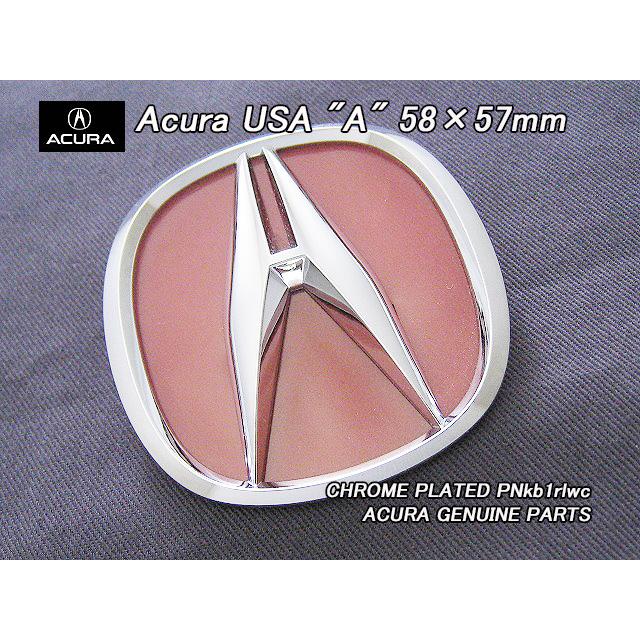 アキュラAマーク【ACURA】58×57mm米国US純正エンブレム-ミニサイズ