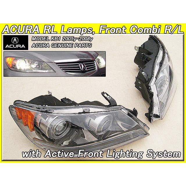 レジェンドKB1【ACURA】アキュラRL純正USヘッドライト左右AFS装備車  