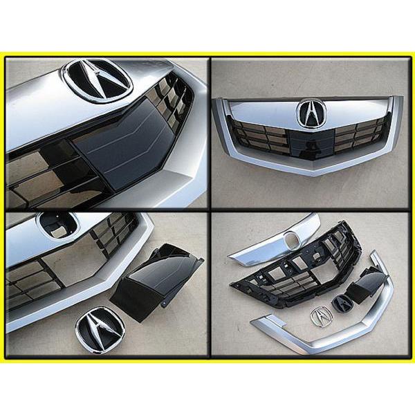 Acura フロントグリル シルバー 前期用 楽天市場】ACURA純正 フロントグリル エンブレム付 1台分 5点