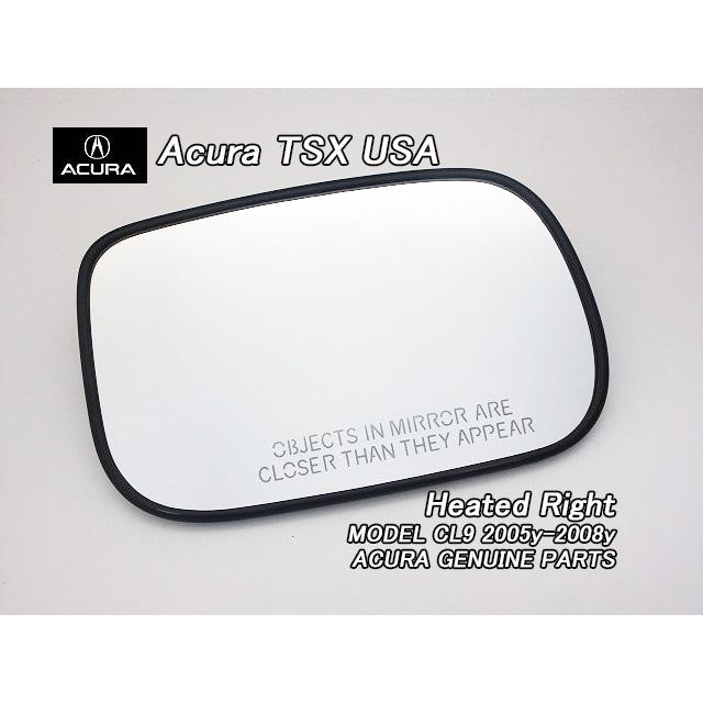 アキュラTSXワゴン純正US ドアミラーガラス右側/USDM北米仕様 アコードCL7CL9【ACURA】アキュラTSX純正USドアミラーガラス右側