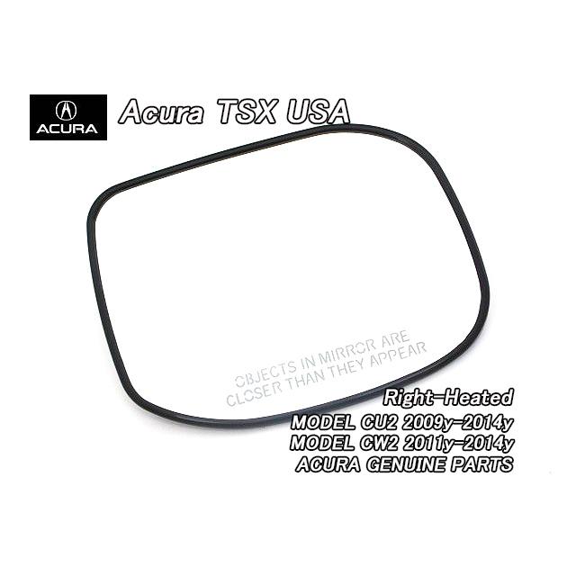 アキュラTSXワゴン純正US ドアミラーガラス右側/USDM北米仕様 アコードツアラーCW1CW2【ACURA】アキュラTSXワゴン純正US