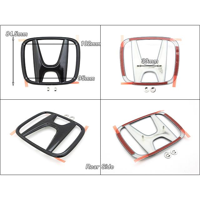 アコードCV3【HONDA】ホンダACCORD純正USエンブレムセット-前後3点グロスブラック/USDM北米仕様USA(前後Hマーク＆ACCORD文字)黒色_3