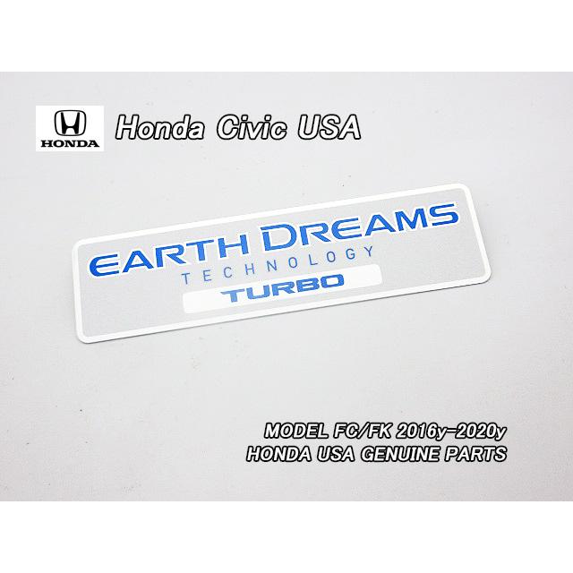 シビックFC1FK7【HONDA】ホンダCIVIC純正USエンブレムEARTH.DREAMS