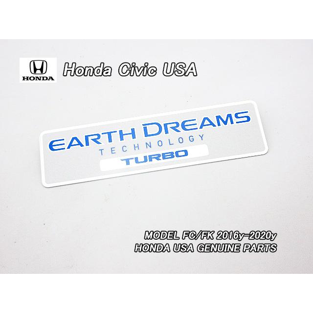 シビックFC1FK7【HONDA】ホンダCIVIC純正USエンブレムEARTH.DREAMS