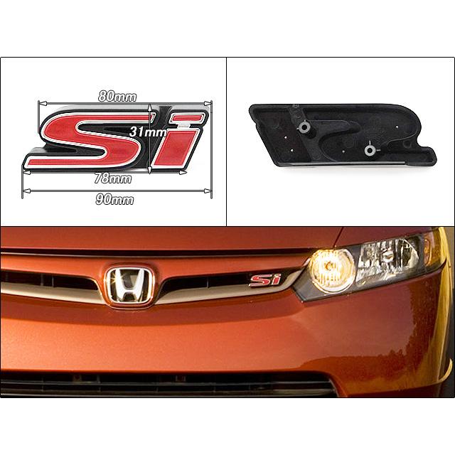 シビックFD【HONDA】ホンダCIVIC純正US前期エンブレム-フロントSi