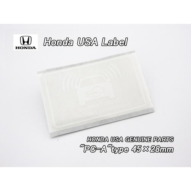 ホンダUSラベル【HONDA】米国USA純正ステッカーSecurity＆Immobilizer
