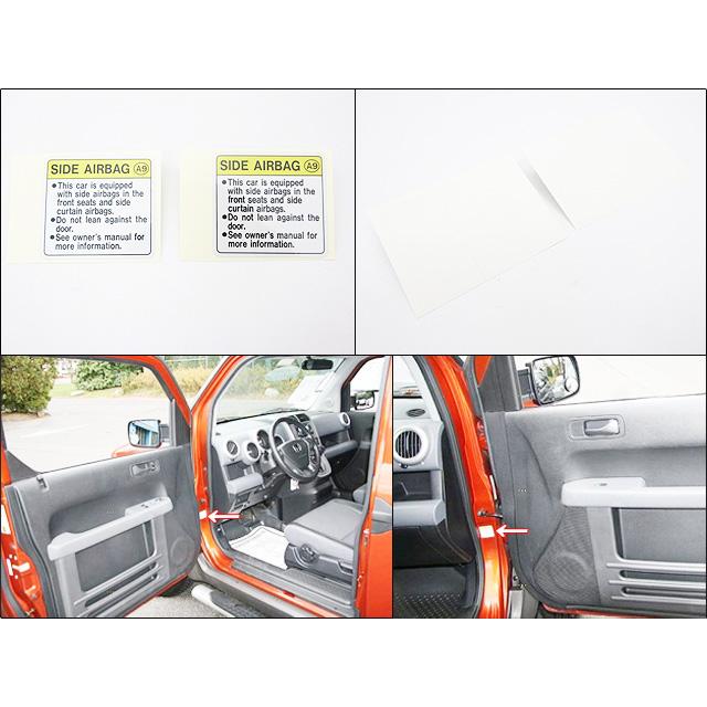 エレメントYH2【HONDA】ホンダELEMENT純正USラベル左右2枚Side.Airbag