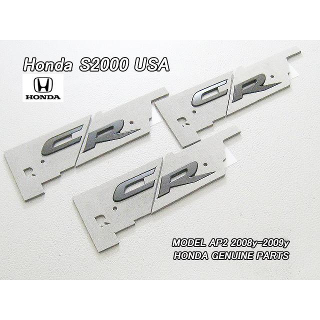 AP2【HONDA】ホンダS2000純正USエンブレムセット6点-CRマーク