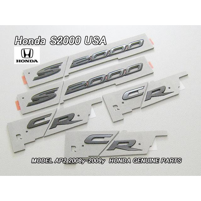 AP2【HONDA】ホンダS2000純正CRモデルUSエンブレムセット10点
