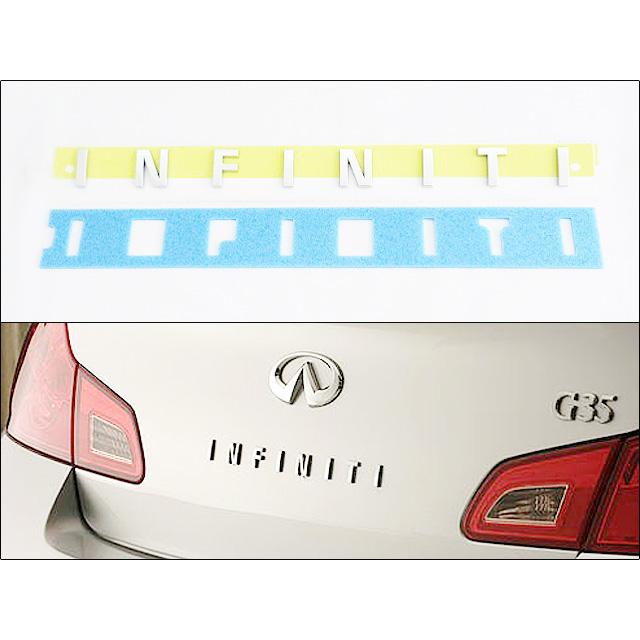 スカイラインV36セダン【INFINITI】インフィニティG37G35G25Q40純正USエンブレム-リアINFINITI文字/USDM北米仕様USAニッサンSKYLINE-GTの画像